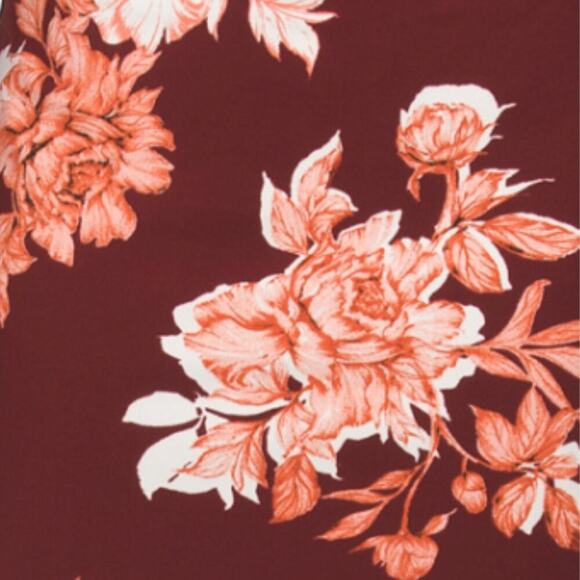 NWT RACHEL ROY Women's Floral Print Square Neck Side Slit Maxi Dress - Picture 3 of 5